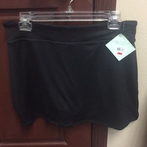 Ladies black athletic skirt
